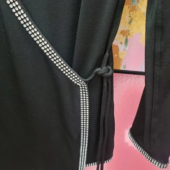 Nicole Bakti Vintage Rhinestone Wrap Tunic - Picture 7 of 9